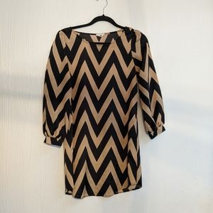 Black and Brown striped Tobi dress